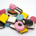pile of sweets on white surface